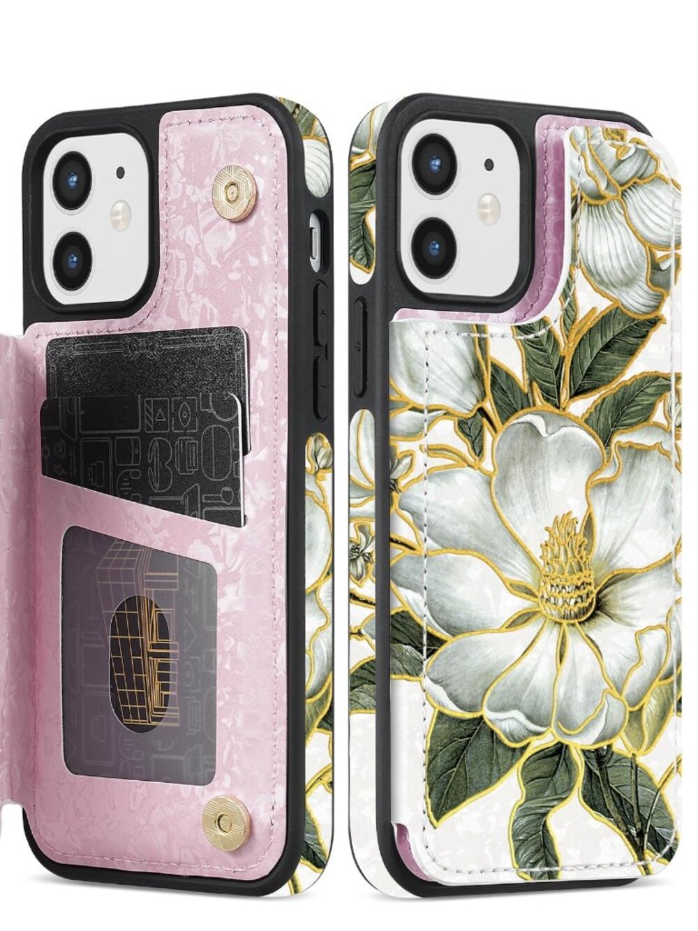 iPhone 11 Wallet Case with RFID Blocking Card Slots